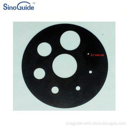 Quality Standards Manufacturing Metal Photo Etching 100um Dia Small Hole Air Slit
